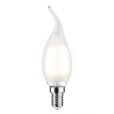 Image of Paulmann 28688 LED Filament Candle 4.8 watts lamp dimmable Satin 2700 K Warm White E14, W