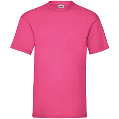 Image of Fruit of the Loom Men&#039;s Valueweight Short Sleeve T Shirt, Fuchsia, Medium