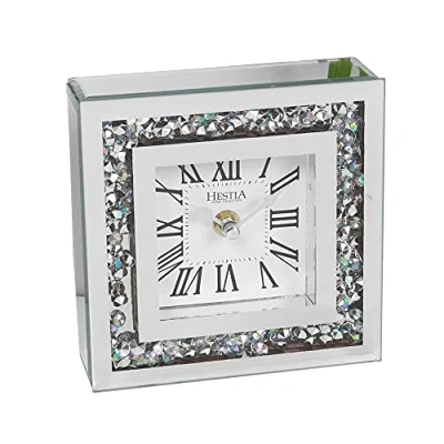 Image of Hestia Crystal Boarder Mantel Clock