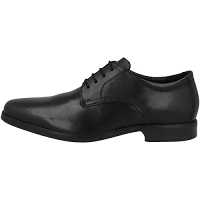 Image of Clarks Men&#039;s Howard Walk Oxford, Black Leather, 9.5 UK
