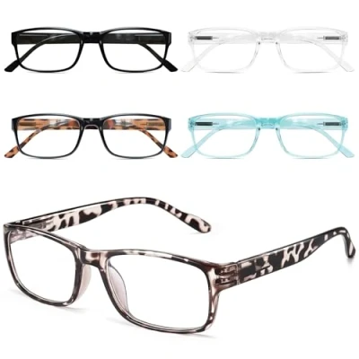Image of Gaoye 5 Pack Reading Glasses Women, Blue Light Blocking Readers, Womens glasses, 2.0