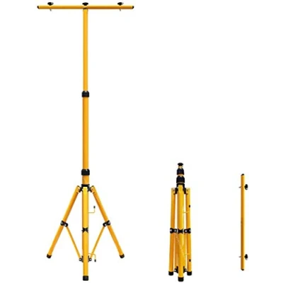 Image of HYGRAD® LED Flood Light Tripod Stand Portable Work Site Floodlight Telescopic UK