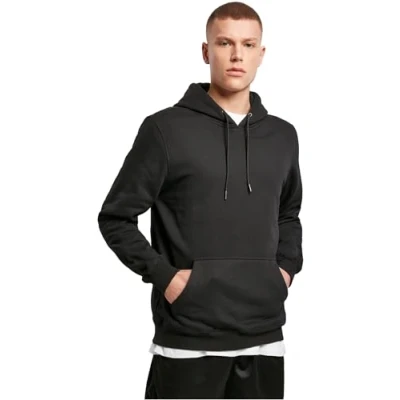Image of Build Your Brand Men&#039;s Premium Hoody Hooded Sweatshirt, Black, XL
