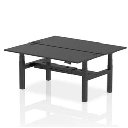 Image of Air B2B 1800x800mm Height Adjustable 2P Bench Desk CP Black/Black
