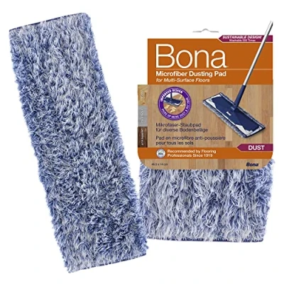 Image of Bona Microfibre Dusting Pad, for Wood and Hard Surface Floors, fits Family of Mops, 1 Count (Pack 1)