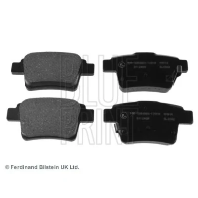 Image of PC351641 Brake pad set BLUE PRINT ADG042120 Rear Axle with acoustic wear warning PROTON: Gen 2