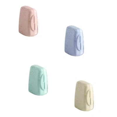 Image of 4 Pcs Portable Toothbrush Head Covers, Protective Case, Caps, Protector Case Sutiable for Home Travel Outdoor Camping Hiking Business Trip