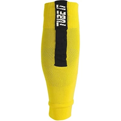 Image of Uhlsport Unisex Tube It Sleeve Socks Lemon Yellow/Black, Size 45 47
