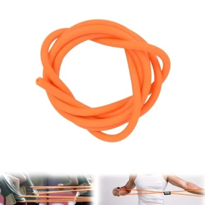 Image of 5M/16.40FT Length Natural Latex Tube Surgical Band Tubing Rubber Hose ID 1.7mm OD 4.5mm(Orange)