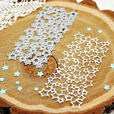 Image of Cutting Dies for Card Making, YunTrip Star Background Frame Metal DIY Scrapbooking Album Embossing Photo Craft Paper Cards Decorative