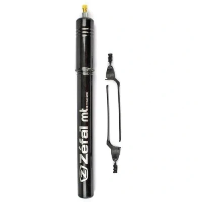 Image of Zefal Mt 320 Aluminium Traditional Pump, 2 Pegs 105 X Large 380 mm, Glossy Black