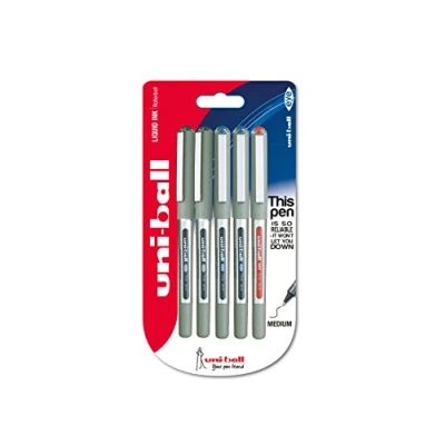 Image of Uniball UB 157 EYE 5pc BLISTER BLK/BL/RED