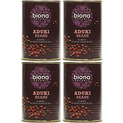 Image of (4 Pack) Biona Org Aduki Beans 400g 4 Pack Bundle