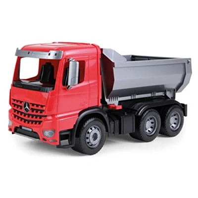 Image of Lena 04610 Worxx Mercedes Benz Arocs dump truck, approx. 45 cm, construction sites toy vehicle for children aged 3 years and up, robust truck with lockable trough movable tailgate