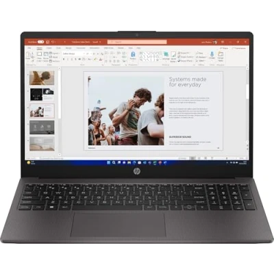 Image of HP 250 G10 Intel Core i5 1334U Laptop 15.6&quot; Full HD 16GB DDR4 SDRAM 512GB SSD Windows 11 Pro Dark Ash Silver AK9T1AT#ABU