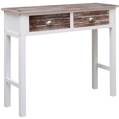 Image of vidaXL Console Table Brown 90x30x77 cm Wood
