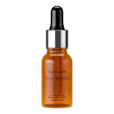 Image of Tan LUXE THE Body Self Drops, Medium/Dark (15 ml) Add Tanning Drops to Skin Care for Custom Tan, Cruelty Free &amp; Vegan