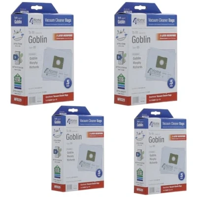 Image of First4spares High Filtration, Extra Capacity, Microfibre Bags For Goblin, Morphy Richards, Topo Vacuum Cleaners (20)