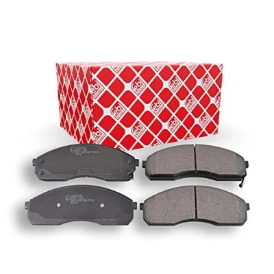 Image of 0K56A3323Z, 0K56B3323Z, 0K56B3323ZA, 0K58A3323Z, 0K72G3328Z Brake pad set FEBI BILSTEIN 116314 Front Axle with acoustic wear warning