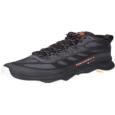 Image of Merrell Men&#039;s Moab Speed Mid Hiking Boots, Black/White, 10 UK