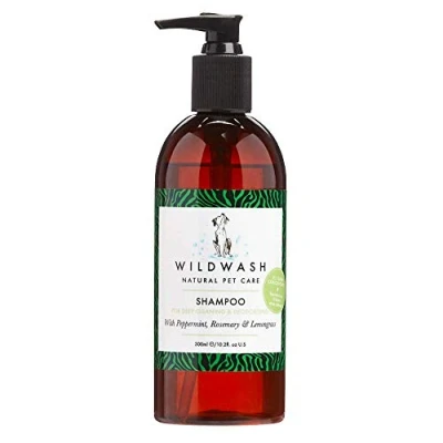 Image of WildWash Deep Clean Shampoo for Dogs 300ml Peppermint and Rosemary Smelling Hair, Eradicates All Odours Even Fox Poo Natural, Sulphate Paraben Free Sensitive Skin concentrated