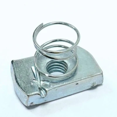 Image of M10 Short Spring Channel Nuts 100 Per Box Bright Zinc Plated (BZP) (CNS10)