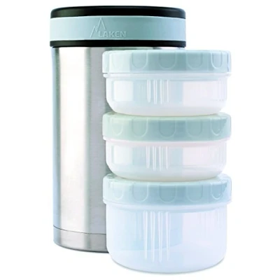 Image of Laken Thermo Insulated Stainless Steel Vacuum Food Jar Container w/Cover and ..., 50 Ounce Plain,