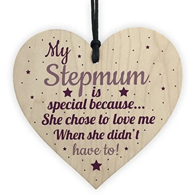 Image of RED OCEAN Handmade Special Stepmum Novelty Hanging Plaque Gifts For Mum Mummy Birthday