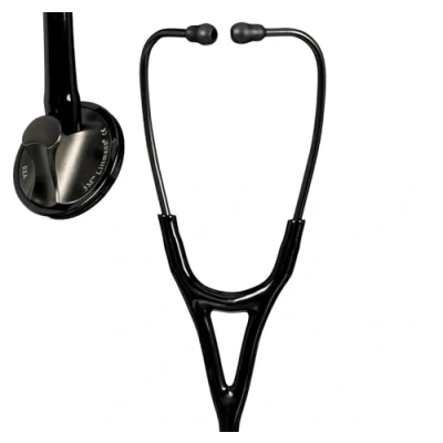 Image of 3M Littmann Master Cardiology Stethoscope 2176, Smoke Finish Chestpiece, Black Tube