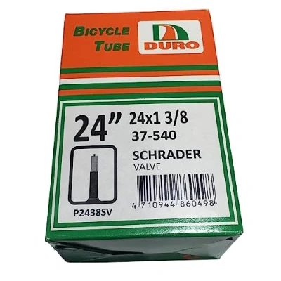 Image of DURO Branded Inner Tube 24&quot; x 1 3/8 For Cycles/Mobility/Wheelchairs (Universal Schrader Valve)