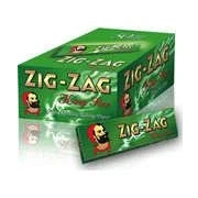 Image of Zig Zag Green King Size Box 50 Booklets 2500 Papers