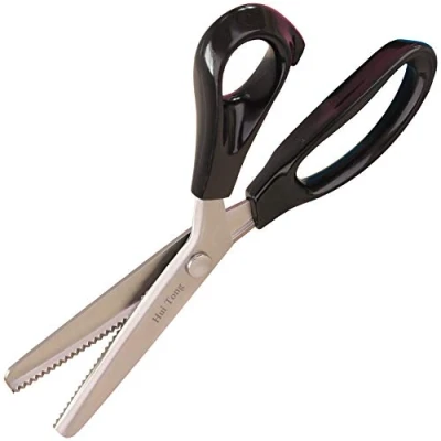 Image of Hui Tong Strong &amp; Sharpe Pinking Shears for Fabric,Serrated and Scalloped sheers,3mm,5mm,7mm (Serrated 3mm)