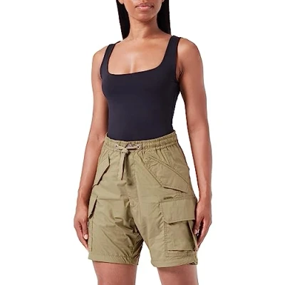 Image of G Star RAW Womens Cargo Shorts Green Cotton Size 30 (Waist)