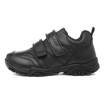 Image of Hush Puppies Boys Levi Infant School Uniform Shoe, Black, 8 UK Child