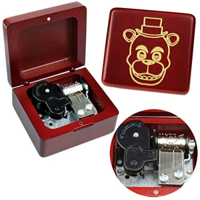 Image of Sinzyo Music Box Vintage Wood Carved Mechanism Musical Boxs Gift For Birthday Valentine&#039;s Day Christmas Day(Toreador Wine Red Box)