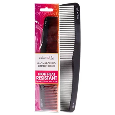 Image of SalonChic Marceling Carbon Comb High Heat Resistant 8.5 for Unisex 1 Pc