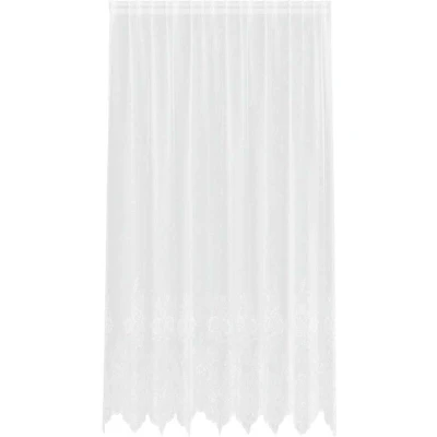Image of vidaXL Curtains with Floral White 200 x 240 cm Polyester
