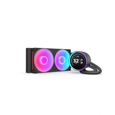 Image of NZXT Kraken Elite 240 RGB AIO CPU Liquid Cooler 240mm Radiator F240 Core Fan Customizable 2.72&quot; IPS LCD Turbine Pump Intel® LGA 1700, 1200/115X, 1851 AMD® AM5, AM4 Black