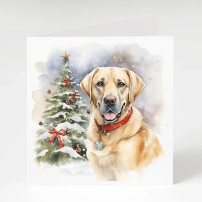 Image of Labrador Christmas Cards Pack of 5