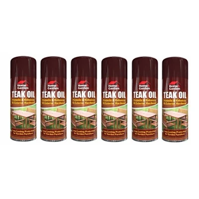 Image of Teak Oil Spray Indoor Outdoor Garden Furniture Decking Hardwood/Softwood Protection Care 400ml New Wilsons Direct (6)