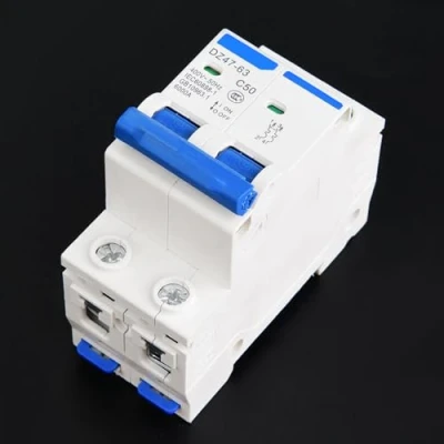 Image of Miniature Circuit Breaker DZ47 63 2P 400V AC Leakage Protection Air Switch 25A 40A 50A 63A(50A)