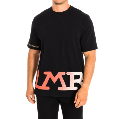 Image of La Martina Mens Short Sleeve T shirt SMR312 JS303 man Black Cotton Size Small