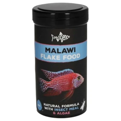 Image of FishScience Malawi Flake Food Fish for Cichlids and Other Algae Eating (50g)