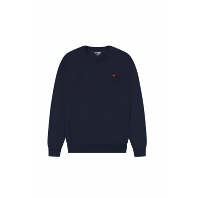 Image of Wrangler Men&#039;s Sign Off Crew Sweatshirt, Navy, S
