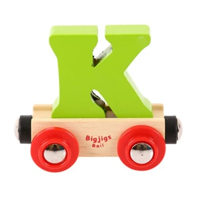 Image of Bigjigs Rail Name Letter K (Green)