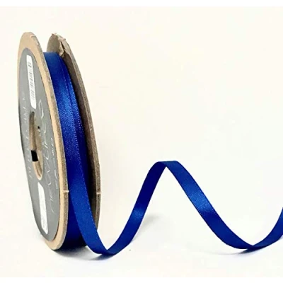 Image of Berisfords 7mm 243 Dark Royal NewLife Satin Ribbon 100% Recycled 20m Reel