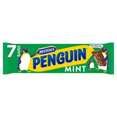 Image of McVitie&#039;s Penguin Mint Chocolate Biscuit Bar 7 x 24.6g, 172g