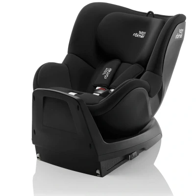 Image of BRITAX RÖMER Rotating car seat DUALFIX Plus, 360 Degree, incl. Newborn Insert and ISOFIX, from 40 105 cm (i Size), Birth 4 Years, Space Black