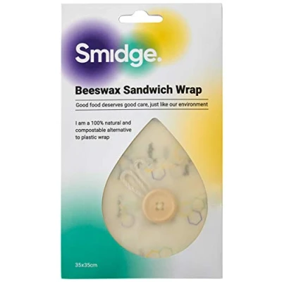 Image of Smidge 35 x 35cm Beeswax Sandwich Wrap Honeycomb