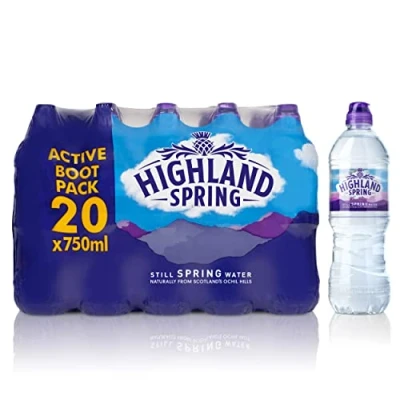 Image of Highland Spring Still Water, 20 x 750ml Sports